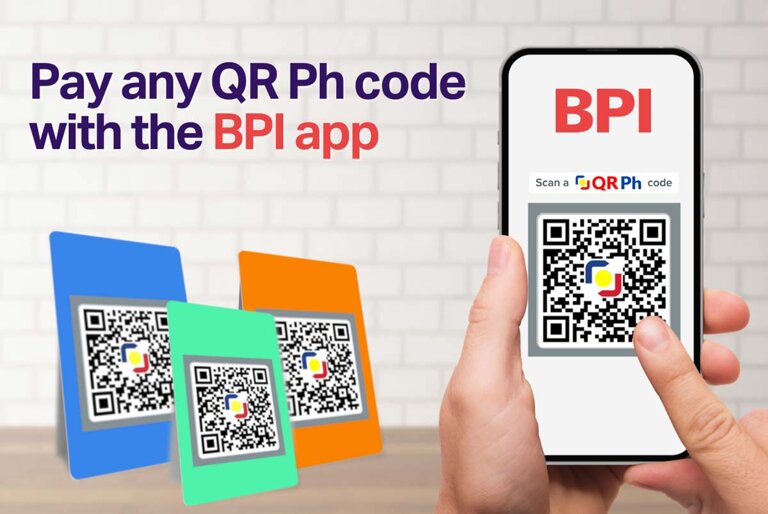 BPI app Pay via QR