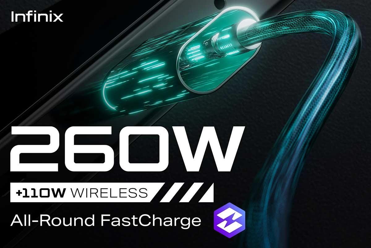 Infinix unveils 260W wired and 110W wireless fast charging technology