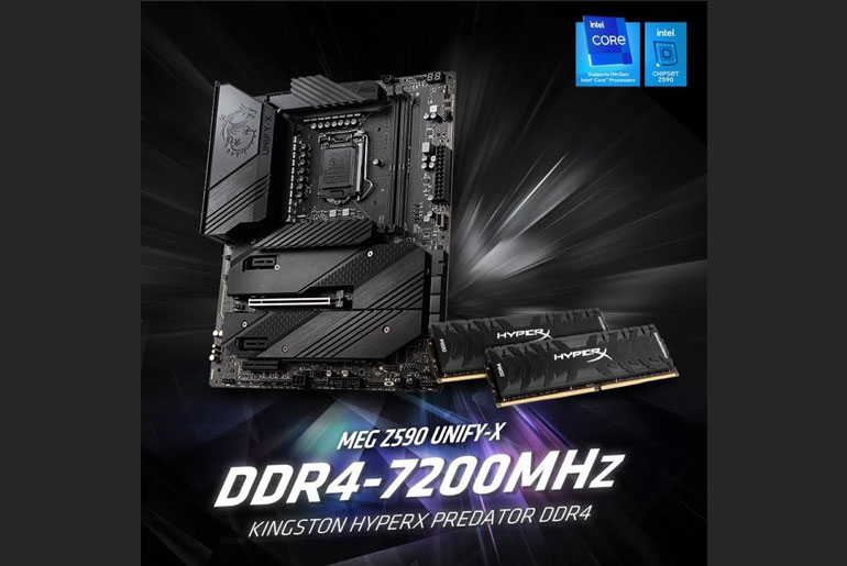 Kingston HyperX and MSI set another new DDR4 overclocking world record at 7200MHz