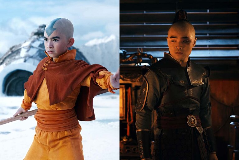Netflix's Avatar: The Last Airbender Aang and Zuko