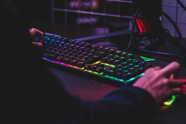 Gaming keyboard setup