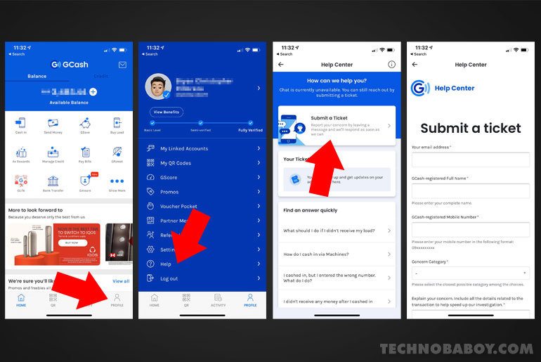 Need Help Here S How To Submit A Ticket On GCash Technobaboy   Gcash Submit A Ticket 