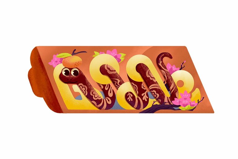 google doodle year of the snake