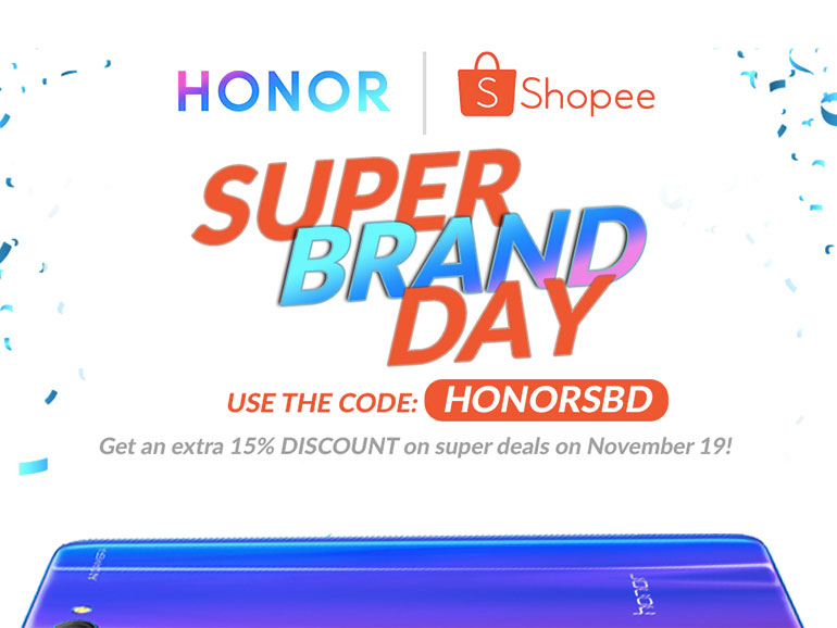honor shopee super brand day sale