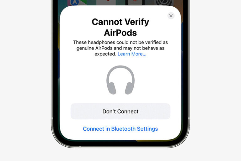 iOS 16 will warn you if your AirPods are fake