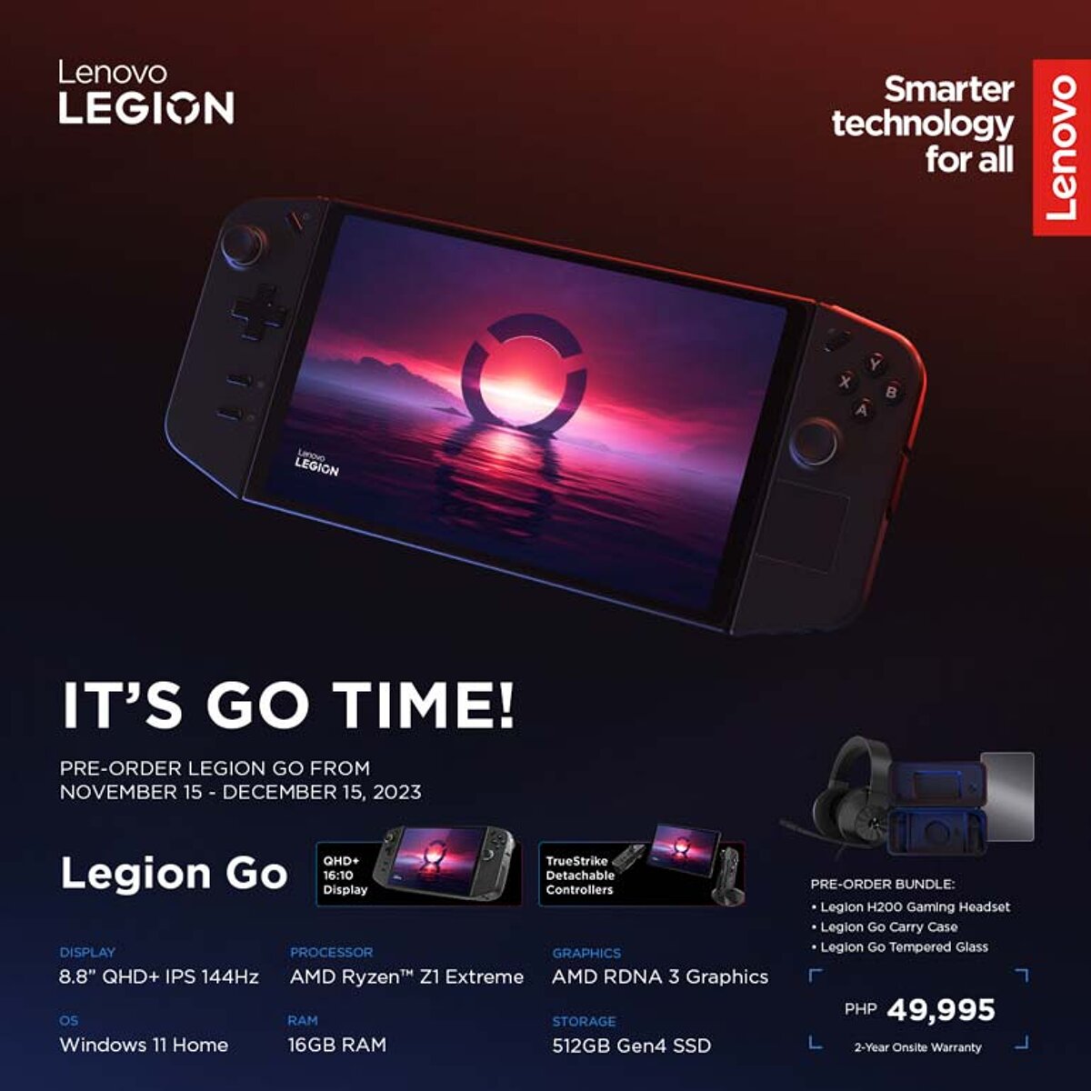 Lenovo Legion Go gaming handheld is coming to the Philippines for ₱49,995 Technobaboy