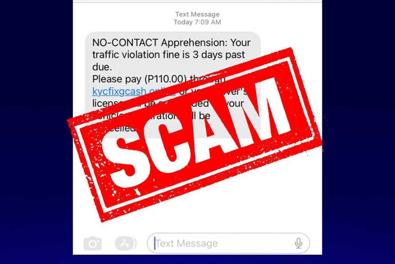 MMDA NCAP text scam