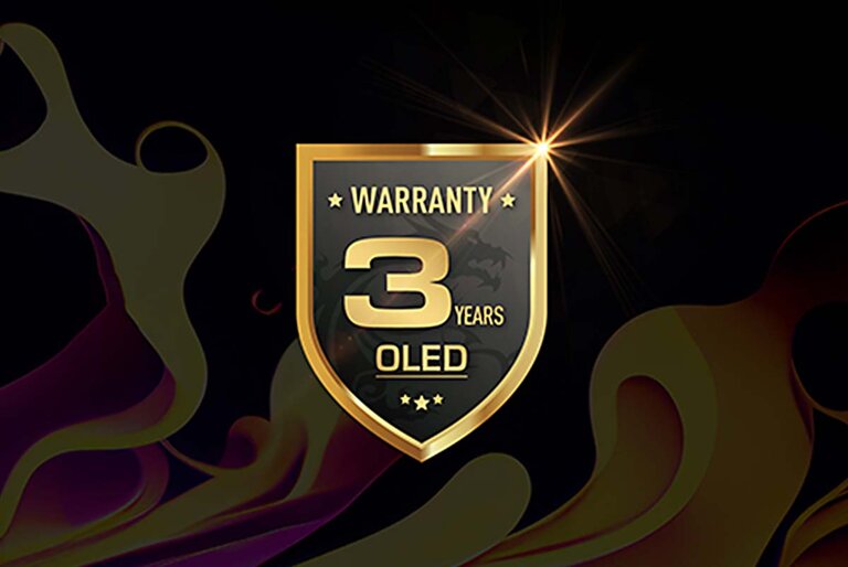MSI 3 year warranty for oled monitors