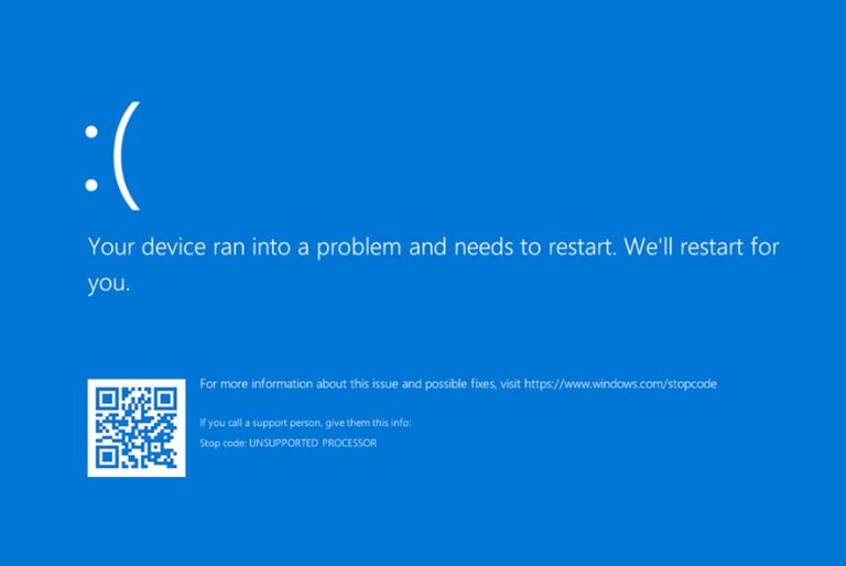 msi windows update blue screen of death