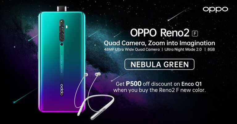 OPPO Reno2 F Nebula Green