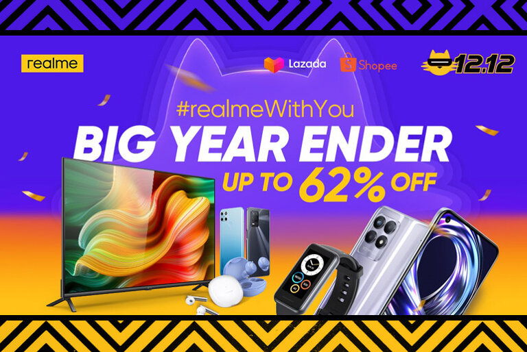 realme 12.12 Big Year-Ender Sale on Shopee and Lazada