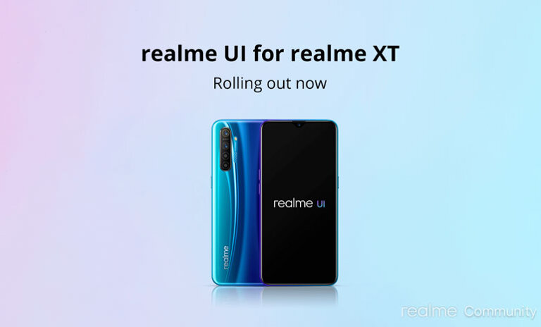 Realme XT Realme UI Update