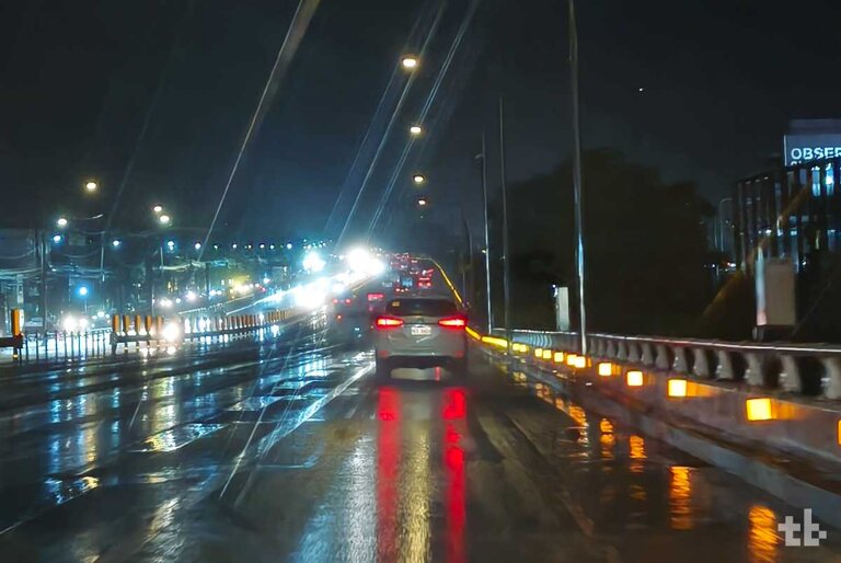 Skyway at night