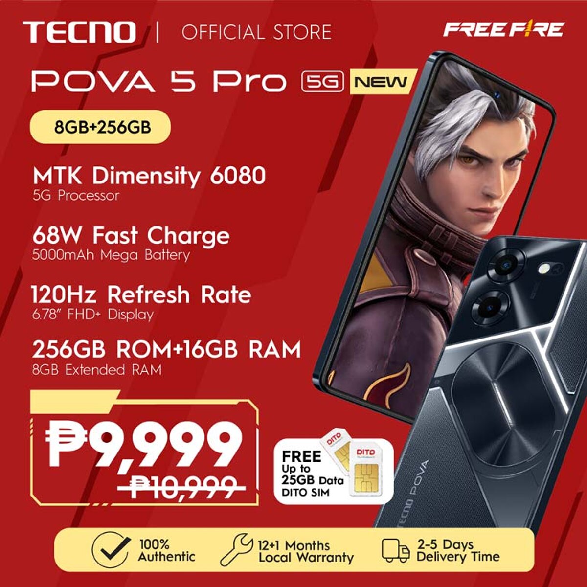 TECNO POVA 5 Pro 5G price leaks online ahead of Philippine launch ...