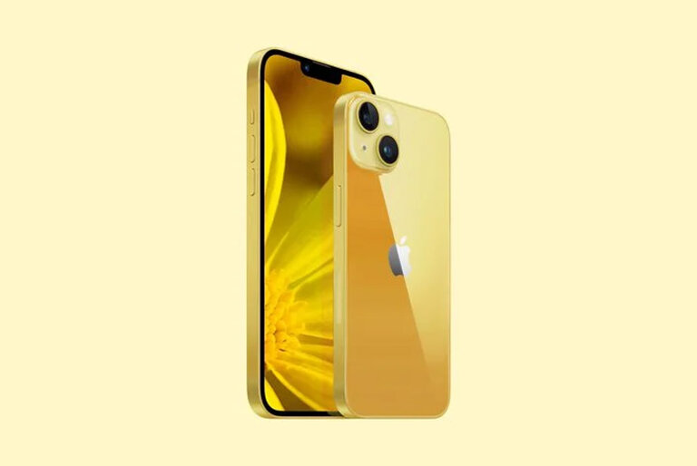 yellow iphone 14 series